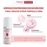  Ampoule Kiểm Soát Dầu & Dưỡng Sáng Da Nhờn Mụn Xỉn Màu Cell Fusion C Final Rescue Syrup Ampoule 30ML 