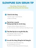  Kem Chống Nắng Nâng Tone Chống Già Làm Sáng & Đều Màu Da Slowpure Glow Up Fluid Sun Serum SPF50+ PA++++ 50ml 