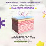  Sữa Chống Nắng Thuần Vật Lý Làm Dịu Da Dành Cho Trẻ Sơ Sinh Kiztoz The Mild Sun Lotion SPF 50+ PA++++ 