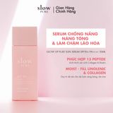  Kem Chống Nắng Nâng Tone Chứa Niacinamide & 13 Loại Peptide Làm Sáng Đều Màu Da Slowpure Glow Up Fluid Sun Serum 