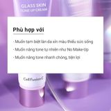  Kem Nâng Tone Làm Trắng Sáng Cấp Ẩm Căng Bóng Da Cell Fusion C Glass Skin Tone Up Cream 50ML 