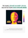  Mặt Nạ Rau Má Hạ Nhiệt -4.5 Độ Giảm Mụn & Làm Dịu Da Ửng Đỏ Cháy Nắng Cell Fusion C Cica Cooling Mask 