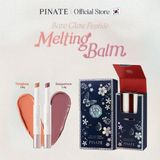  Set 2 Son Dưỡng Bóng Làm Hồng Môi & Làm Đầy Môi Thuần Chay Pinate Bare Glow Peptide Melting Balm 1.8g 