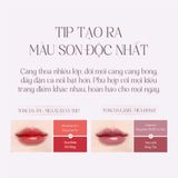  Set 2 Son Dưỡng Bóng Làm Hồng Môi & Làm Đầy Môi Thuần Chay Pinate Bare Glow Peptide Melting Balm 1.8g 