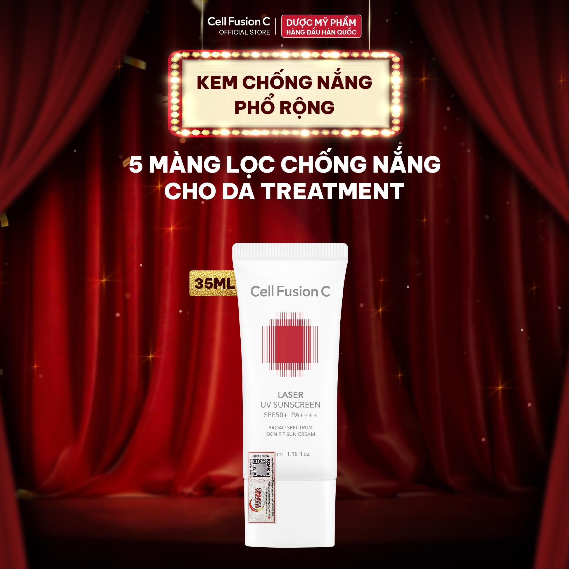  Kem Chống Nắng Phổ Rộng Cho Da Treatment Sau Laser Phi Kim Cell Fusion C Laser UV Sunscreen SPF50+ PA++++ 35ML 