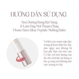  Set 2 Son Dưỡng Bóng Làm Hồng Môi & Làm Đầy Môi Thuần Chay Pinate Bare Glow Peptide Melting Balm 1.8g 