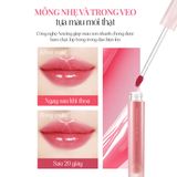  Son Tint Bóng Dưỡng Môi Thuần Chay Bền Màu Pinate Glowing Bloom Lip Stain Tint 2.9G 