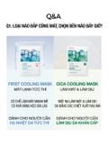  Mặt Nạ Rau Má Hạ Nhiệt -4.5 Độ Giảm Mụn & Làm Dịu Da Ửng Đỏ Cháy Nắng Cell Fusion C Cica Cooling Mask 