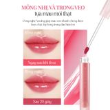  Son Tint Bóng Dưỡng Môi Thuần Chay Bền Màu Pinate Glowing Bloom Lip Stain Tint 2.9G 