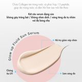  Kem Chống Nắng Nâng Tone Chống Già Làm Sáng & Đều Màu Da Slowpure Glow Up Fluid Sun Serum SPF50+ PA++++ 50ml 