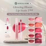  Son Tint Bóng Dưỡng Môi Thuần Chay Bền Màu Pinate Glowing Bloom Lip Stain Tint 2.9G 