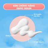  Kem Chống Nắng Nâng Tone Chống Già Làm Sáng & Đều Màu Da Slowpure Glow Up Fluid Sun Serum SPF50+ PA++++ 50ml 