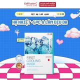  [Cell Fusion C x Võ Hà Linh] COMBO 5 MIẾNG Mặt Nạ Cấp Ẩm Và Hạ Nhiệt Cell Fusion C First Cooling Mask (27g x 5 miếng) 