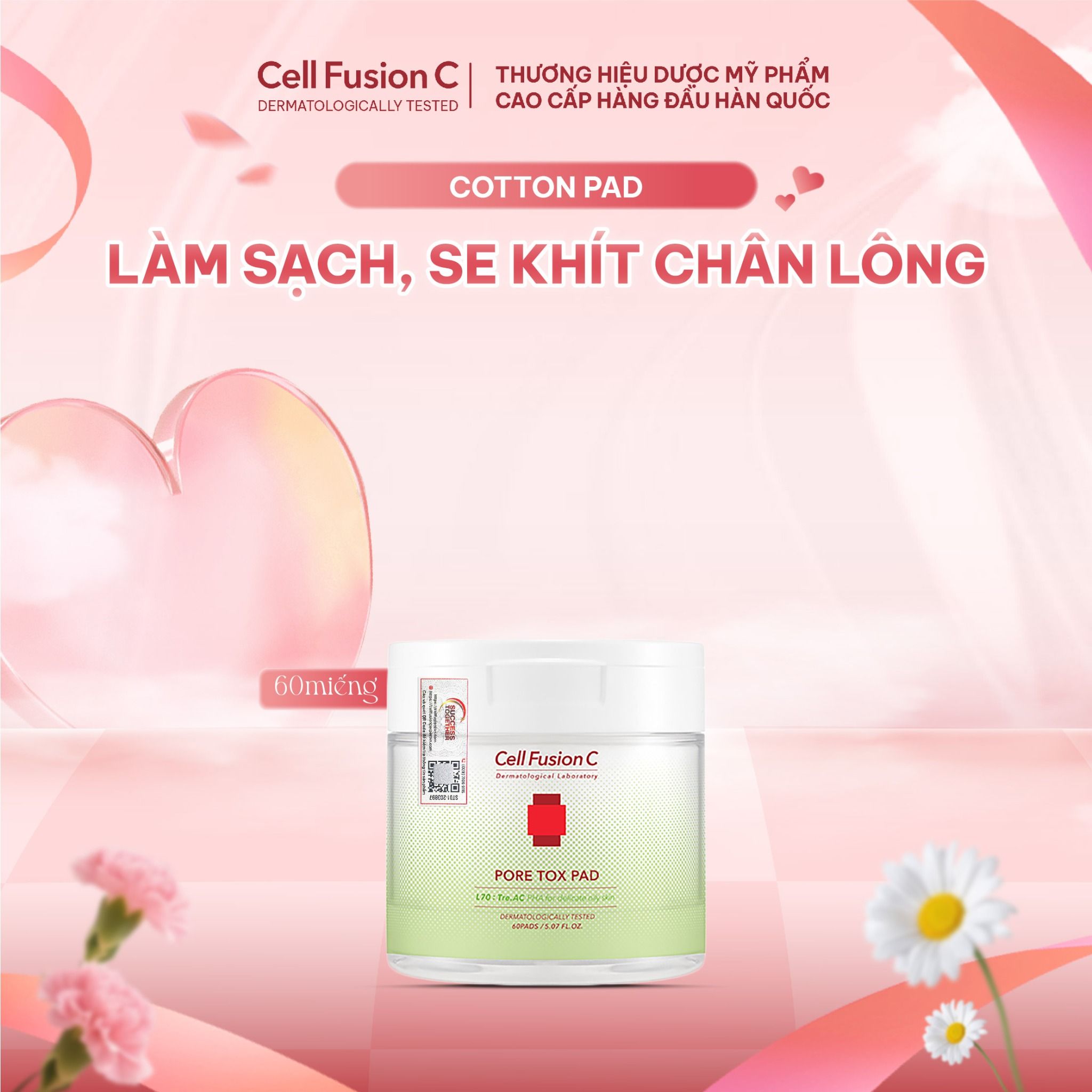  Cell Fusion C Pore Tox Pad (60 miếng) 