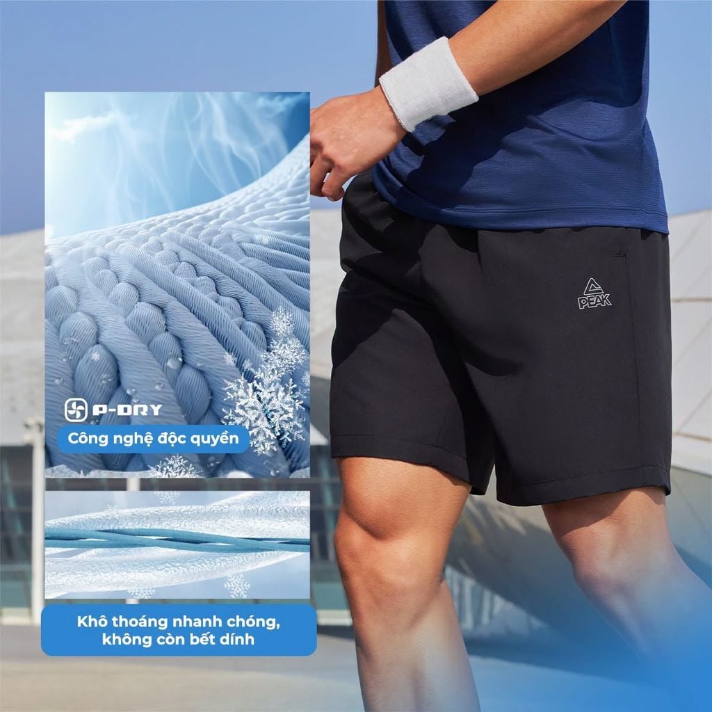 Quần Short Thể Thao Nam PEAK P-DRY DF352291