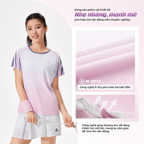 Áo Phông Thể Thao Nữ PEAK P-DRY Casual Sport Top FW6261038