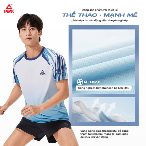 Áo Phông Thể Thao Nam PEAK P-DRY Casual Sport Top FW6261037