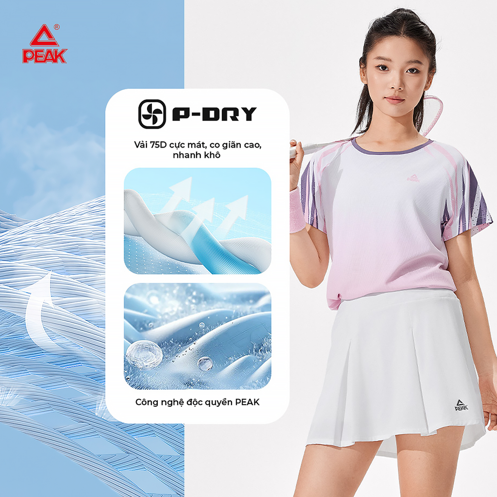 Chân váy ngắn thể thao PEAK Sport Skirt P-DRY FW3261382