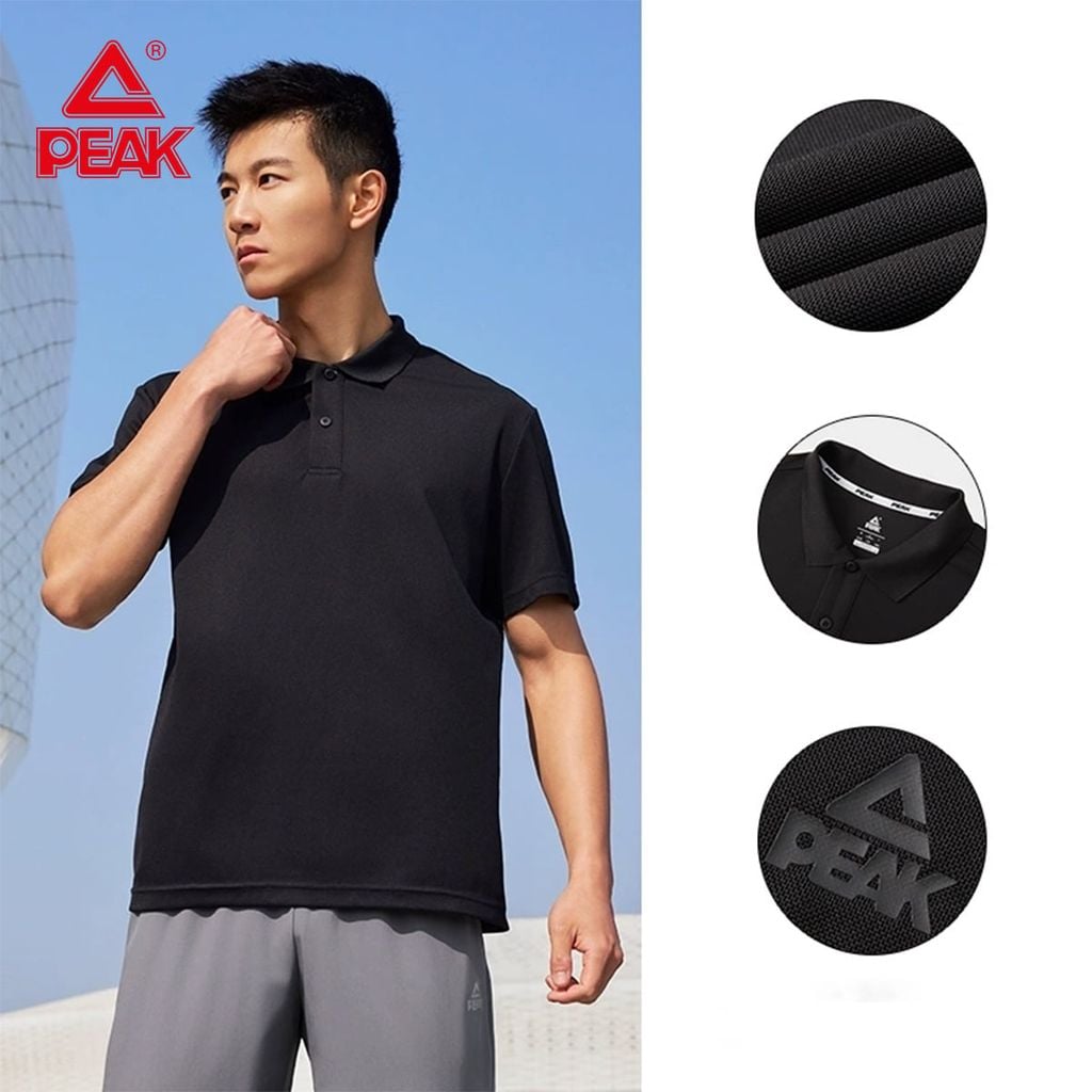 Áo Polo Thể Thao Nam Chính Hãng Cao Cấp PEAK DF652007
