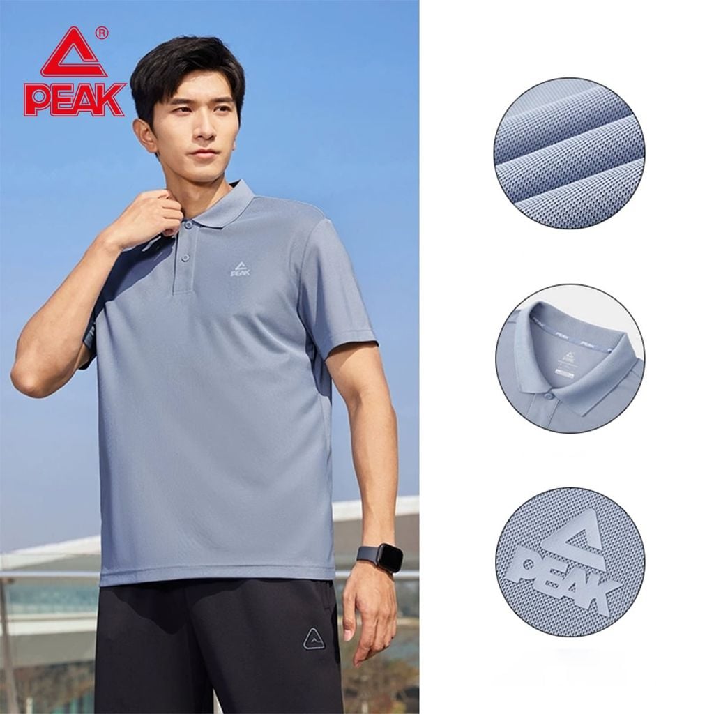 Áo Polo Thể Thao Nam Chính Hãng Cao Cấp PEAK DF652007