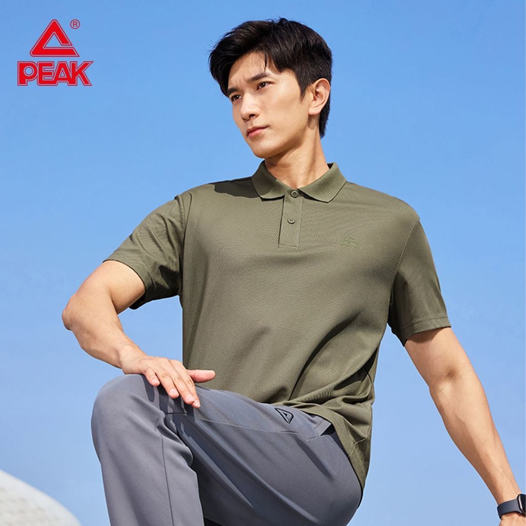 Áo Polo Thể Thao Nam Chính Hãng Cao Cấp PEAK DF652007
