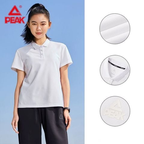 Áo Polo Thể Thao Nữ Chính Hãng Cao Cấp PEAK DF652008