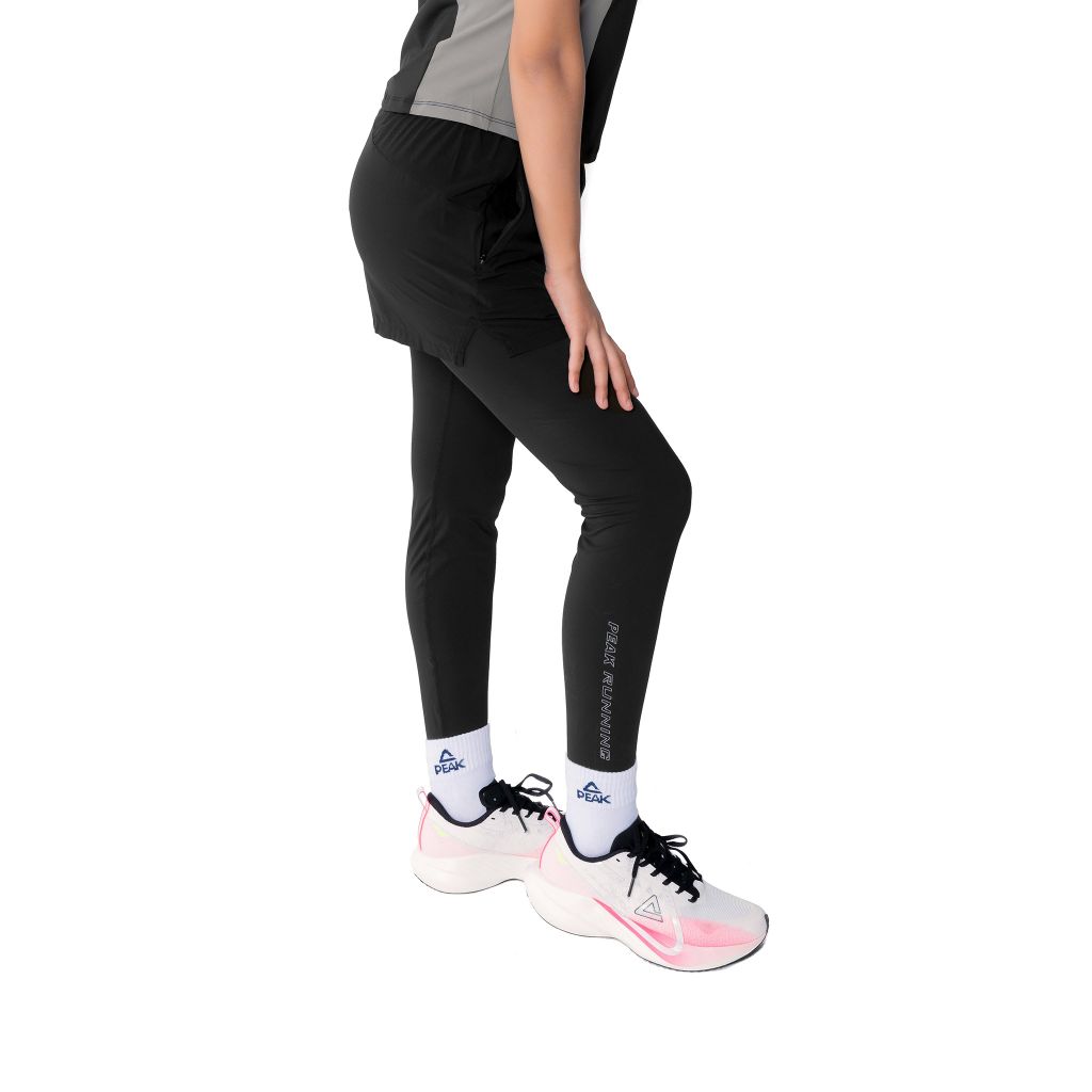 Quần Chạy Bộ Nữ 2 Lớp PEAK P-DRY FW3250262