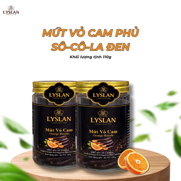 Mứt Vỏ Cam Phủ Sô-cô-la Đen (Orange Royale) - 110g