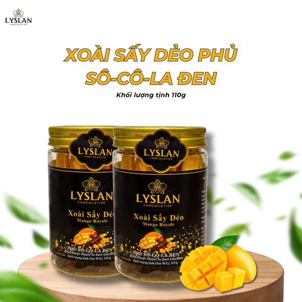 Xoài Sấy Dẻo Phủ Sô-cô-la Đen (Mango Royale) - 110g