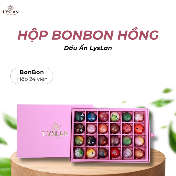 Hộp Bonbon Hồng 24 Viên - Dấu Ấn LysLan