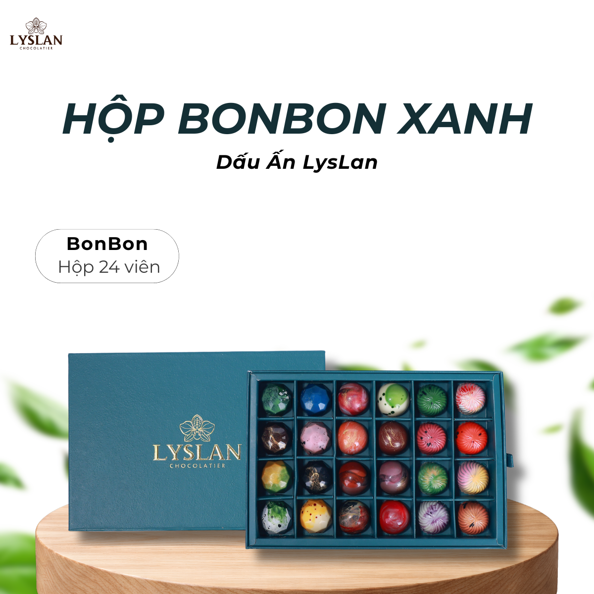 Hộp Bonbon Xanh 24 Viên - Dấu Ấn LysLan