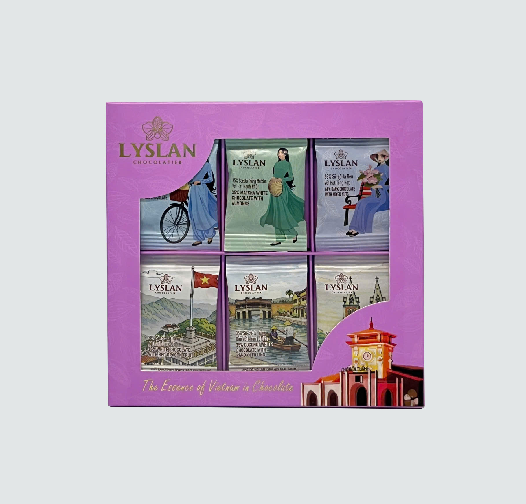Napolitains box of 6 ( purple )