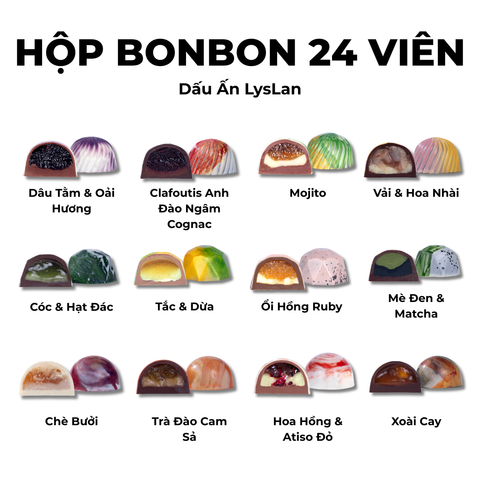 Hộp Bonbon Xanh 24 Viên - Dấu Ấn LysLan