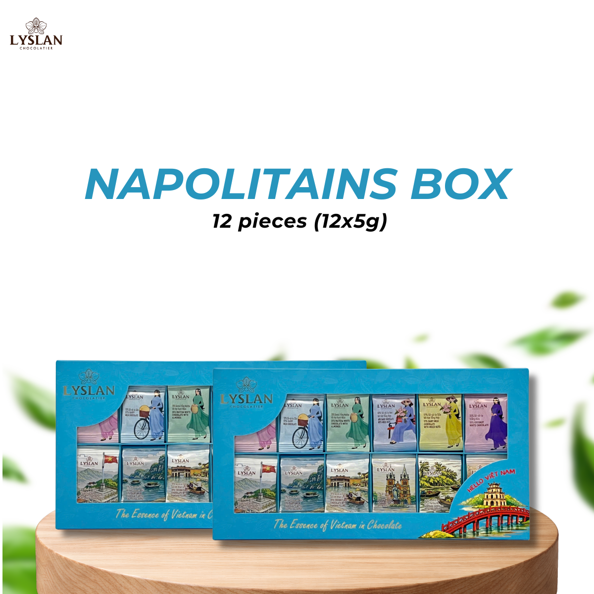 12-piece Napolitains Box - Blue (Ha Noi)