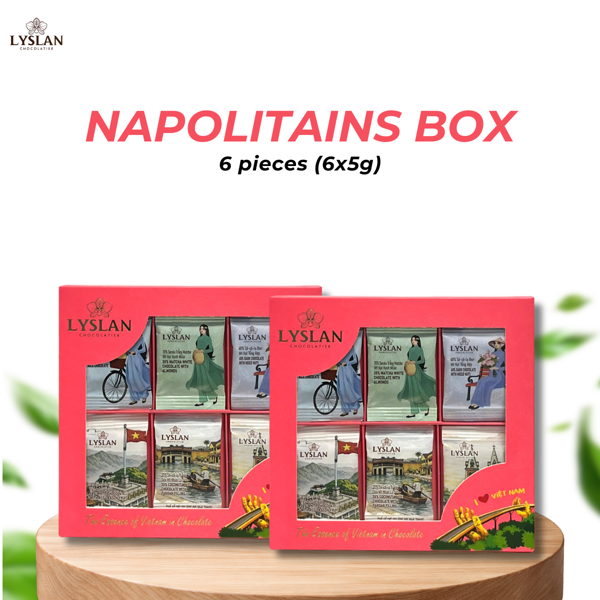 6-piece Napolitains Box - Pink (Da Nang)