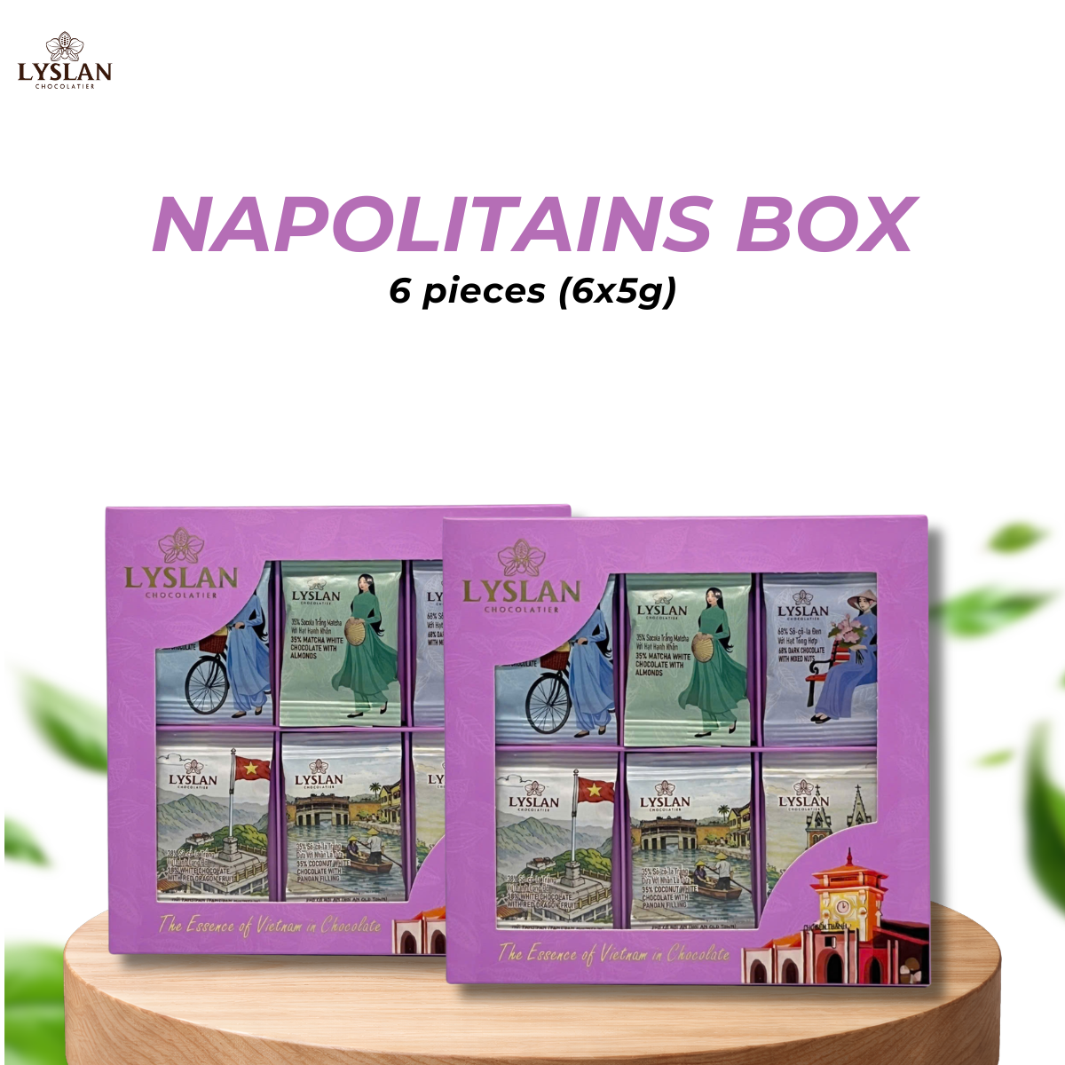 6-piece Napolitains Box - Purple (Ben Thanh)