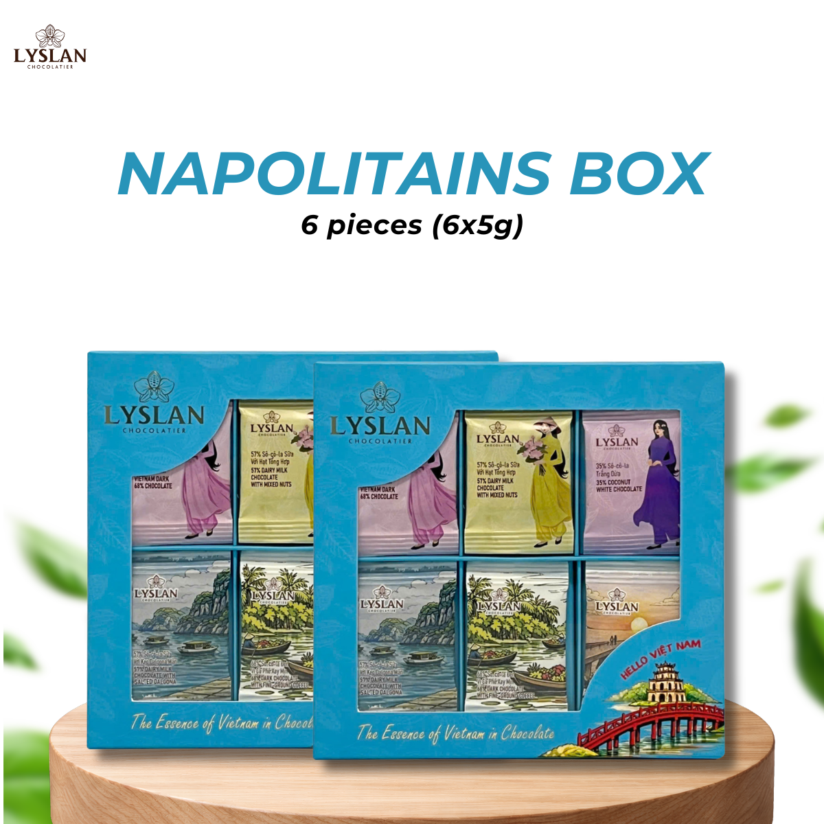 6-piece Napolitains Box - Blue (Ha Noi)