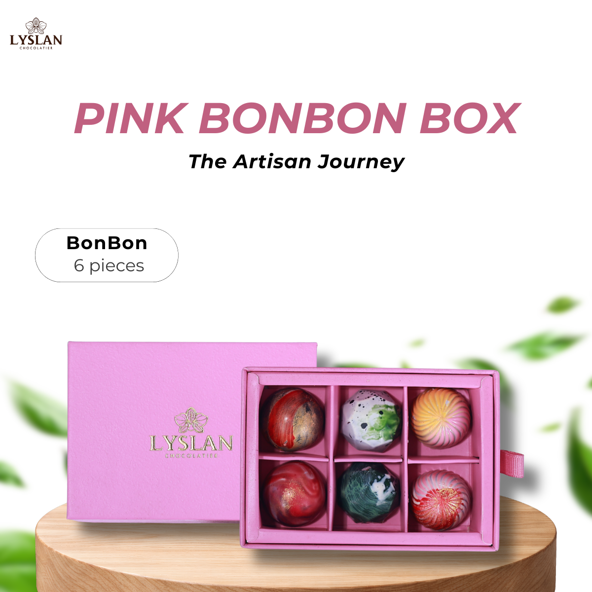 Bonbon Pink Box 6 Pieces - The Artisan Journey