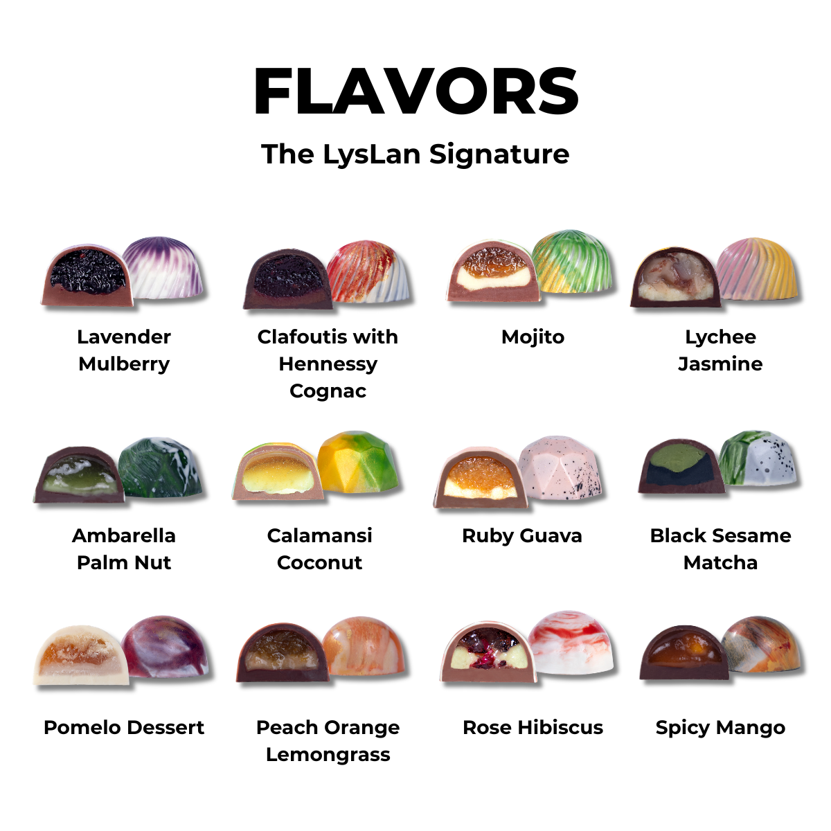 Bonbon Green Box 24 Pieces - The LysLan Signature