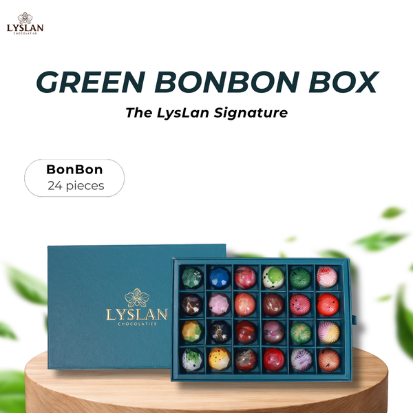 Bonbon Green Box 24 Pieces - The LysLan Signature