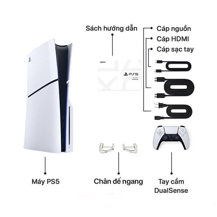 Máy Ps5 Slim standard 2 tay Sony Việt Nam