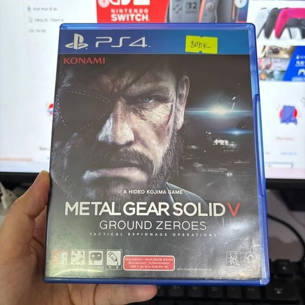 Game Ps4 cũ Metal gear solid ground zeroes