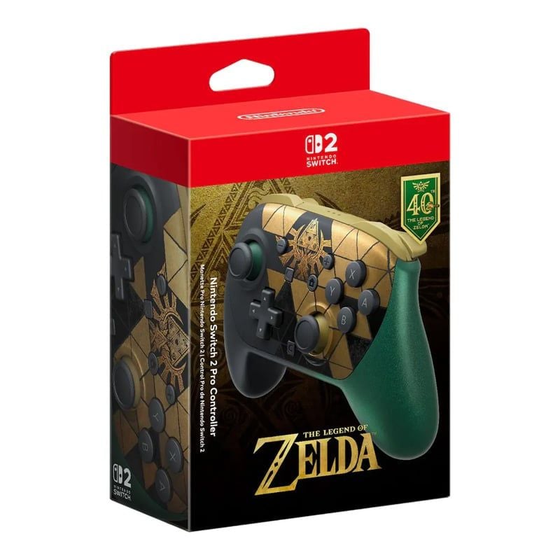 Nintendo Switch 2 Pro Controller The Legend of Zelda 40th Anniversary Edition