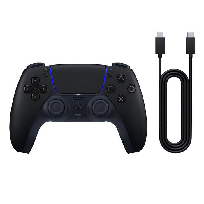 Tay cầm PC / PS5 Dualsense Midnight Black + Cáp Usb ASIA00500