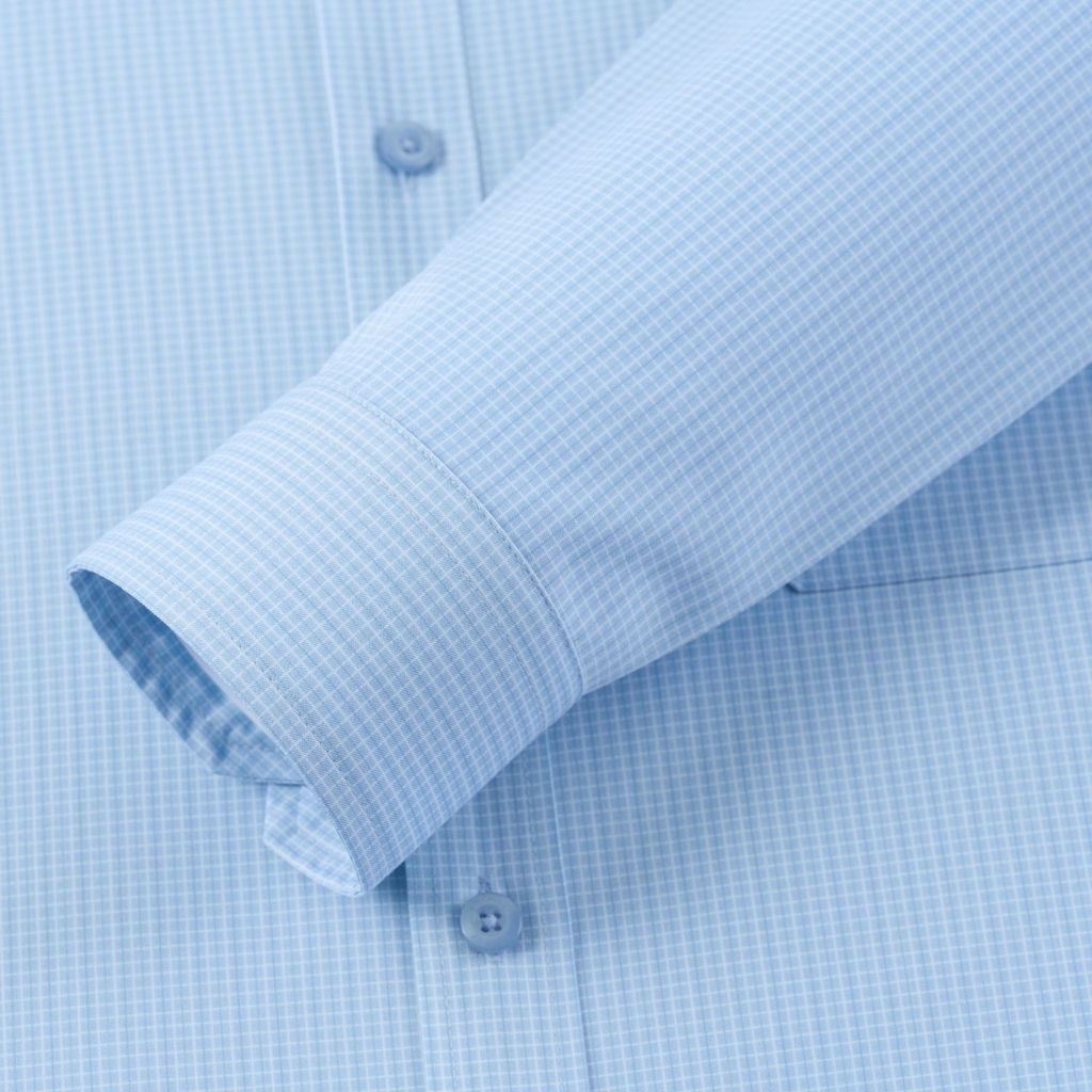 ÁO SƠ MI DÀI TAY VITIMEX DÁNG ÔM VỪA SLIMFIT KẺ CARO ASD 6074