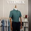 ÁO SƠ MI NGẮN TAY VITIMEX DÁNG RỘNG REGULAR KẺ CARO ACC 3014