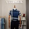 ÁO SƠ MI NGẮN TAY VITIMEX DÁNG RỘNG REGULAR KẺ ACC 3032