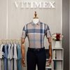 ÁO SƠ MI NGẮN TAY VITIMEX DÁNG RỘNG REGULAR KẺ ACC 3033