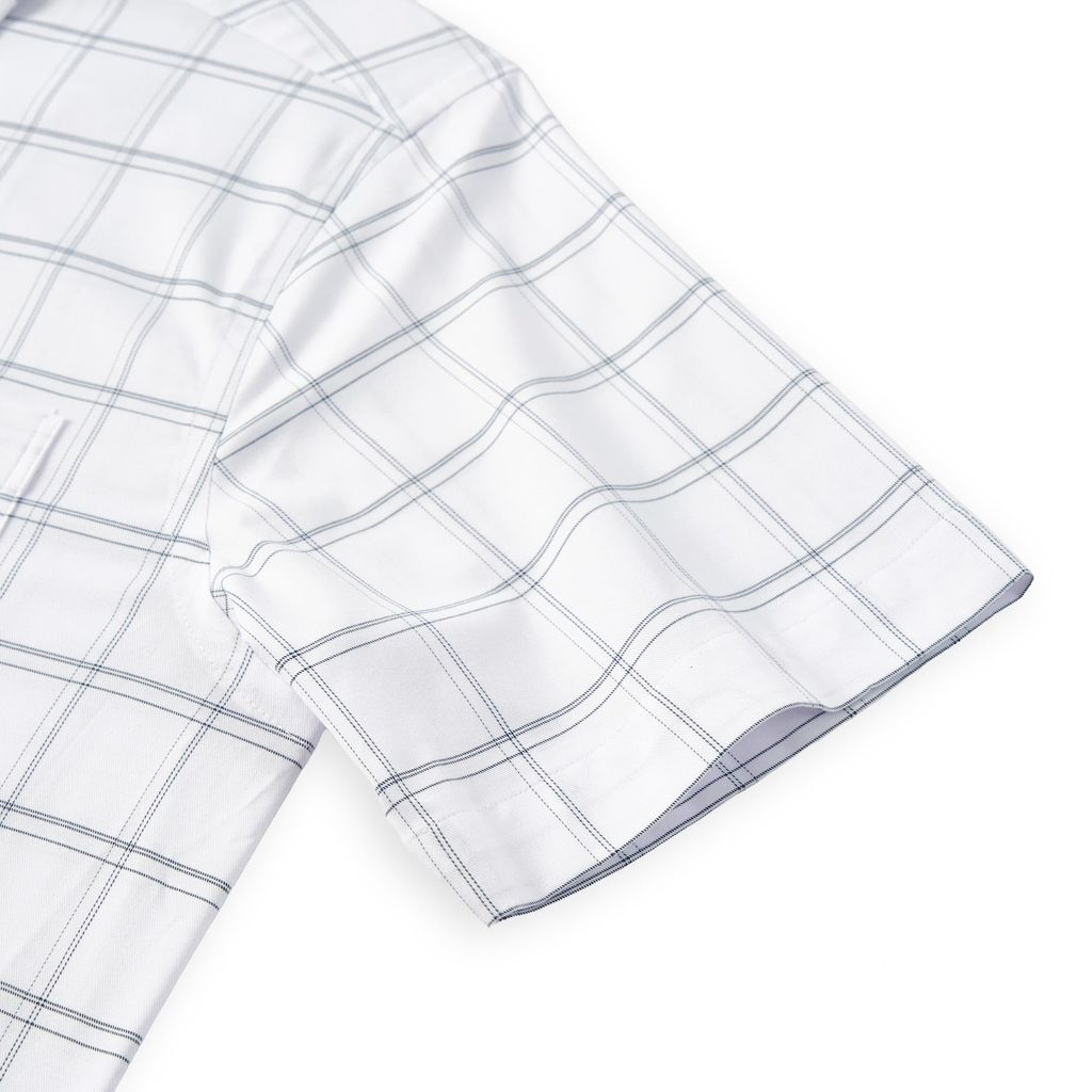 ÁO SƠ MI NGẮN TAY VITIMEX DÁNG RỘNG VỪA REGULAR KẺ CARO TO ARC 6065