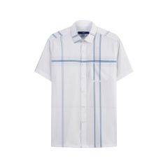 ÁO SƠ MI NGẮN TAY VITIMEX DÁNG RỘNG VỪA REGULAR KẺ ARC 6091